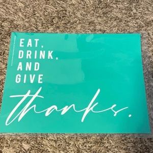 New Chalk Couture Transfer Eat, Drink, and Give Thanks